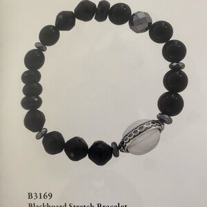 Silpada Blackboard Stretch Bracelet 7”